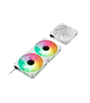 VENTILADOR CAJA ADICIONAL 12 ABYSM GAMING ARCLIGHT2.0 ARGB WHITE PACK3 AB311001W