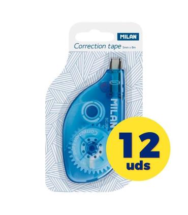 Caja de Corrector de Escritura en Cinta Milan Correction Tape 80185/ 5mm x 8m 12 unidades
