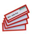 PACK DE 4 MARCOS IDENTIFICACIN ADHESIVO COLORES 120X45MM ROJO TARIFOLD 194863