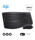 SUBBLIM Teclado con ratn COMBO DUAL OFFICE PROWAVE BLACK