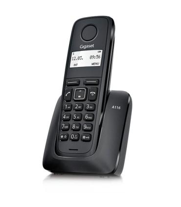 Telfono Inalmbrico Gigaset A116/ Negro