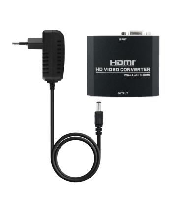 Nanocable - Adaptador SVGA M+Audio A HDMI H Con Alimentacion Negro