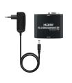 Nanocable - Adaptador SVGA/M+Audio A HDMI/H Con Alimentacion Negro