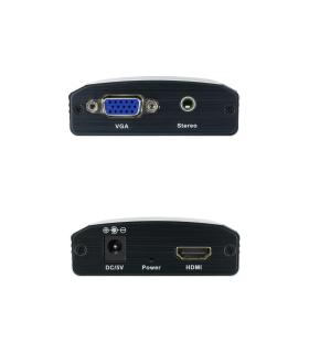 Nanocable - Adaptador SVGA M+Audio A HDMI H Con Alimentacion Negro