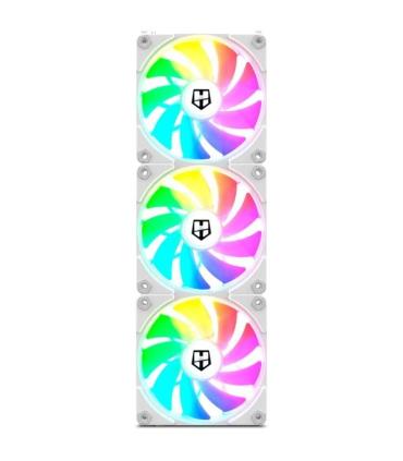 Pack 3 Ventiladores Nox Easy Link/ ARGB/ 12cm/ Blanco
