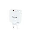 Cargador De Pared GaN TooQ TQWC-GANQC2PD65WT/ 2xUSB Tipo-C/ 1xUSB/ 65W