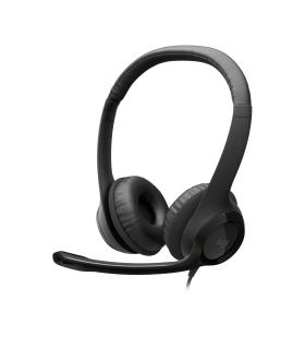 Logitech Auricular+Mic H390 USB Negro