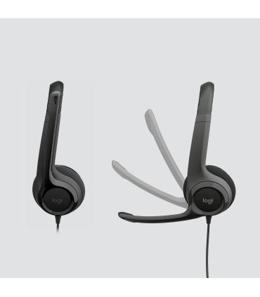 Logitech Auricular+Mic H390 USB Negro