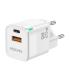CARGADOR GAN AISENS 20W 1XUSB-C PD3.0 QC4.0 1XUSB-A QC3.0 BLANCO