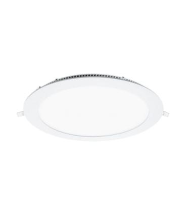 Downlight Iglux LS-102118-CB V2/ Circular/ 225 x 19mm/ Potencia 18W/ 1540 Lmenes/ 3000K/ Blanco