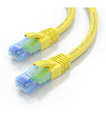 Cable De Red RJ45 AWG26 CCA UTP Aisens A135-0829 Cat.6  25cm  Amarillo