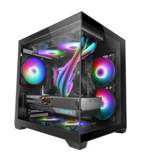 Caja Gaming Minitorre Mars Gaming MC-VIEW2/ Negra