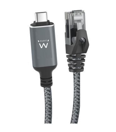 Ewent Cable USB-C 3.1 A RJ45 CAT6 FTP, 1Gbps, 1m