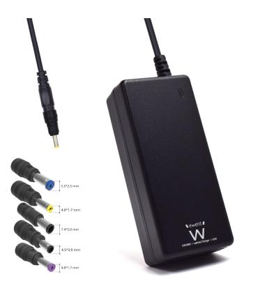 CARGADOR PORTATIL EWENT 65W COMPATIBLE HP 5 CONECTORES