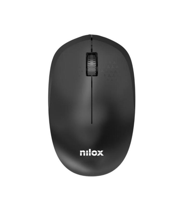 Nilox Ratn Wireless, 1000 DPI, 3 Botones, Negro
