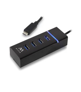 Ewent E1137 HUB USB TIPO C 4 PUEROS USB 3.1