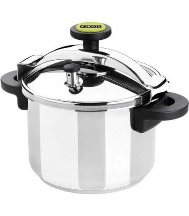 Olla a Presin Monix Classica M530001/ 22cm/ 4L/ Acero Inoxidable/ Apta para Induccin