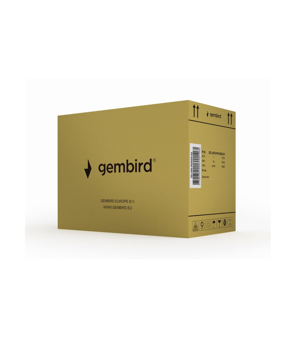 UPS GEMBIRD DE ONDA SENOIDAL PURA DE 3000 VA PANT LCD 3 SALI SCHUKO USB NEGRO