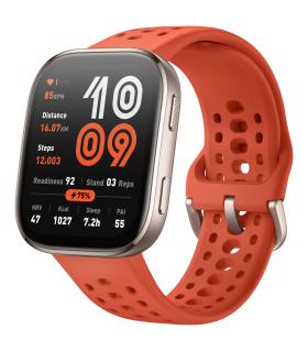 Amazfit Bip 6 Red 5 Cm (1.97") AMOLED Digital 390 X 450 Pixeles Pantalla Tctil Plata GPS (satlite)