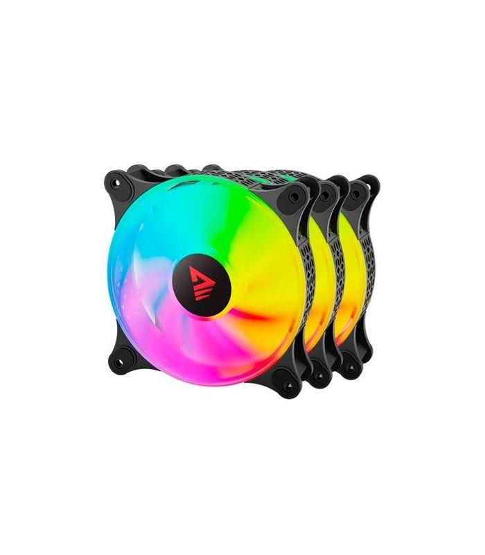 VENTILADOR 120X120 SAVIO BLAST ARGB PACK 3 UDS