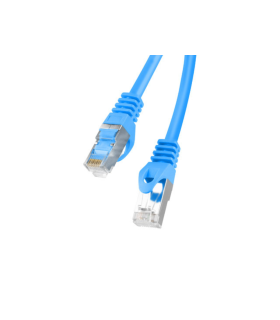 CABLE RED LANBERG LATIGUILLO CAT.6 FTP 1M AZUL FLUKE  PASSED