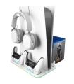 Soporte Multifuncin RGB Para PS5 Mars Gaming MPS5-B2/ Blanco