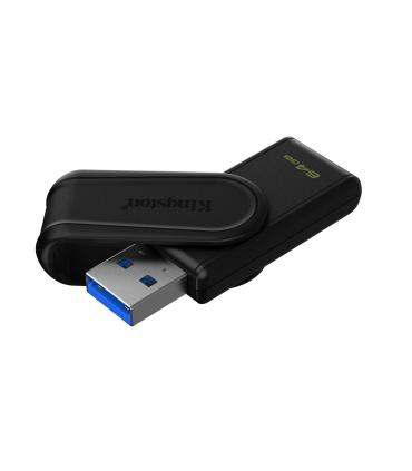 Kingston Technology DataTraveler 64GB Portable USB 3.2 Gen 1 Exodia S (Black Black)
