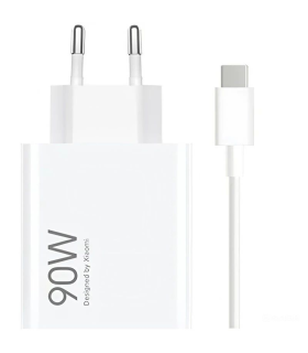 Cargador de Pared GaN Xiaomi 90W HyperCharge Combo (Type-A)/ 1xUSB + Cable USB Tipo-C/ 90W