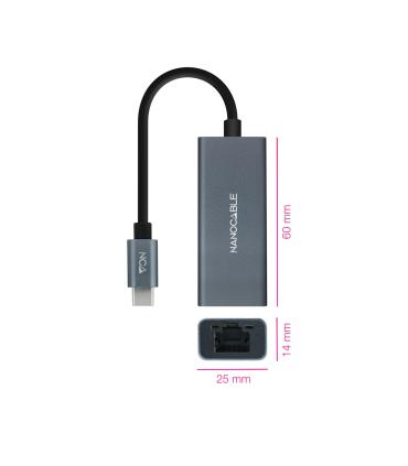 Nanocable Conversor USB-C Ethernet Gigabit