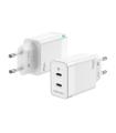Cargador De Pared GaN Aisens ASCH-45W2P005-W/ 2xUSB Tipo-C/ 45W
