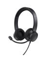 Auriculares Trust HS-260/ Con Micrfono/ USB/ Negros