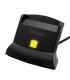 Lector De DNI Y Tarjetas Aisens ASCR-SN04CSD-BK  USB Tipo-C  Negro