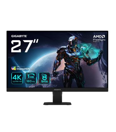 GIGABYTE GS27U 27 Monitor De Juegos UHD - 3840 X 2160 (UHD), 160Hz, 1ms, 350 Cd m, Display HDR400, HDMI 2.1, DisplayPort 1.4