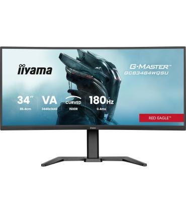 MONITOR IIYAMA G-MASTER GCB3484WQSU-B1, 34", CURVATURA 1500R, 180HZ, 500CD