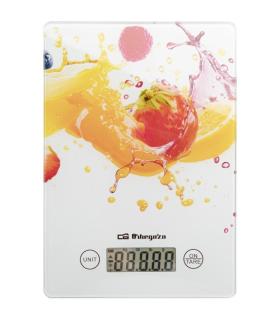 Bscula de Cocina Electrnica Orbegozo PC 1023/ hasta 5 kg/ Blanca
