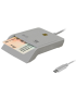 Lector de DNI y Tarjetas Woxter PE26-198/ Blanco/ USB 2.0