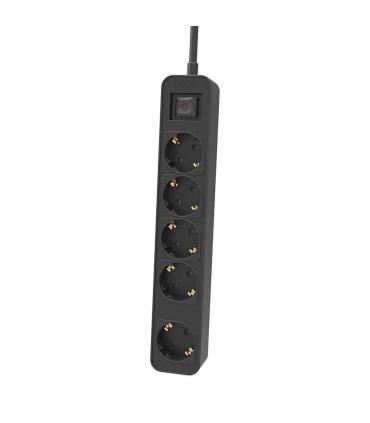 Regleta Con Interruptor Philips CHP2154B 10  5 Tomas De Corriente  Cable 1.5m  Negro