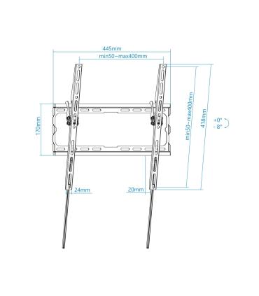 Tooq Soporte Pared LP1071T-B Incl Pantallas 32-70"