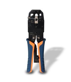 TENAZA AISENS METALICA DE CRIMPAR RJ10 RJ11 RJ12 RJ45 DE CARRACA