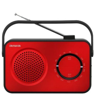 Radio Porttil Aiwa R-190RD/ 2W/ con Cable/ a Pilas/ Roja