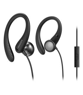 Auriculares Deportivos Philips TAA1105BK  Con Micrfono  Jack 3.5  Negros