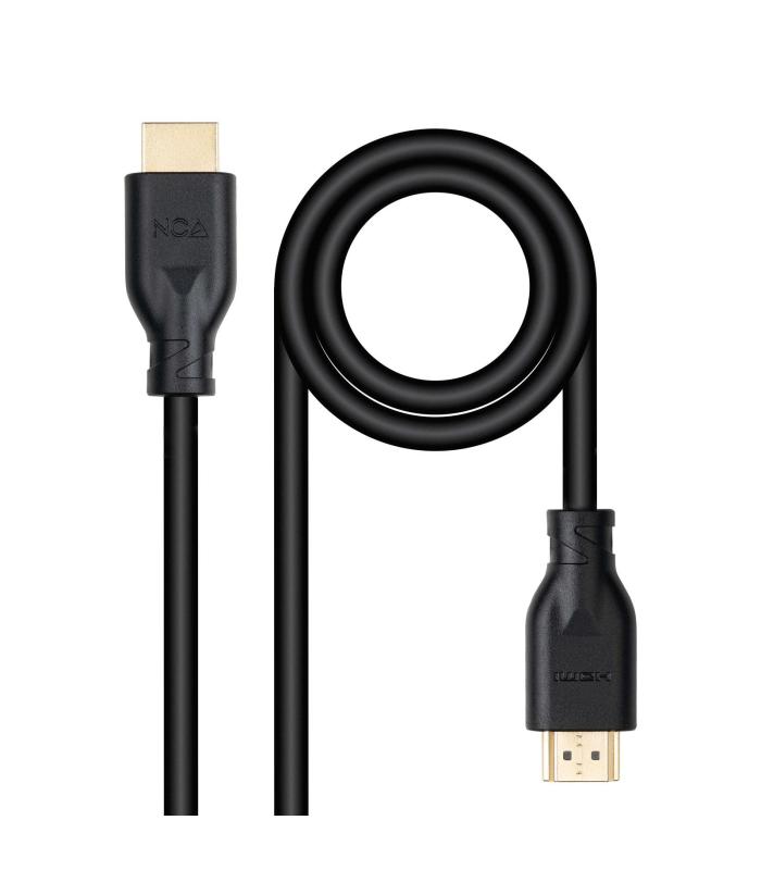 Cable HDMI 2.0 4K CCS Nanocable 10.15.3900  HDMI Macho - HDMI Macho  50cm  Negro