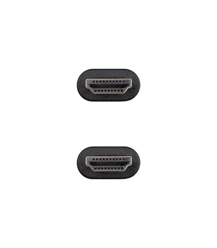 Cable HDMI 2.0 4K CCS Nanocable 10.15.3900  HDMI Macho - HDMI Macho  50cm  Negro