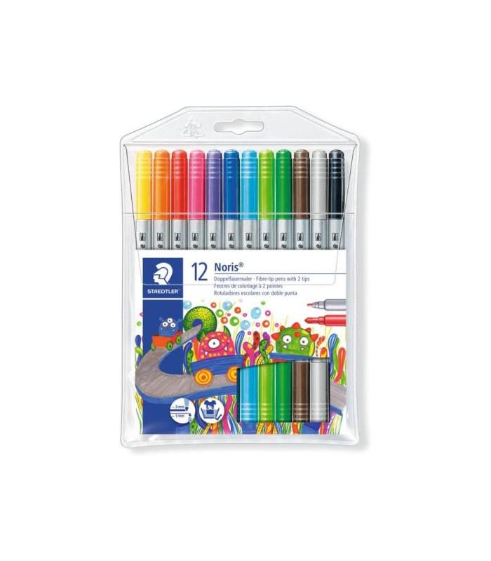 ESTUCHE CARTN CON 24 ROTULADORES DOBLE PUNTA COLORES PASTEL STAEDTLER 3200 C24P