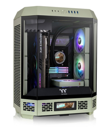 CAJA THERMALTAKE THE TOWER T600 ATX 2XUSB 3.0 SIN FUENTE VERDE MATCHA