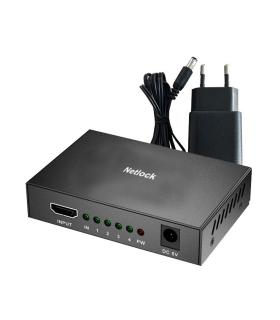 Netlock Splitter HDMI 4K/30Hz de 4 puertos