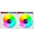 Pack 2 Ventiladores Mars Gaming MF-3DPROX2R/ 12cm/ ARGB/ Blancos