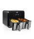 Freidora Por Aire   Sin Aceite Princess Double Basket Airfryer 182074  2400W  Capacidad 8L