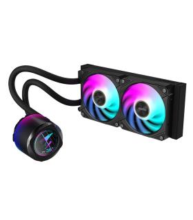 GIGABYTE Refrigeracin Lquida AIO AORUS WATERFORCE X II 240 Para CPU - 2 Ventiladores ARGB De 120 Mm, Pantalla LCD A Todo Color, 