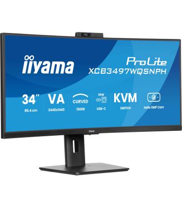 MONITOR IIYAMA VA, 2H 1DP,DOCK, KVM,  95W, 5MP HELLO